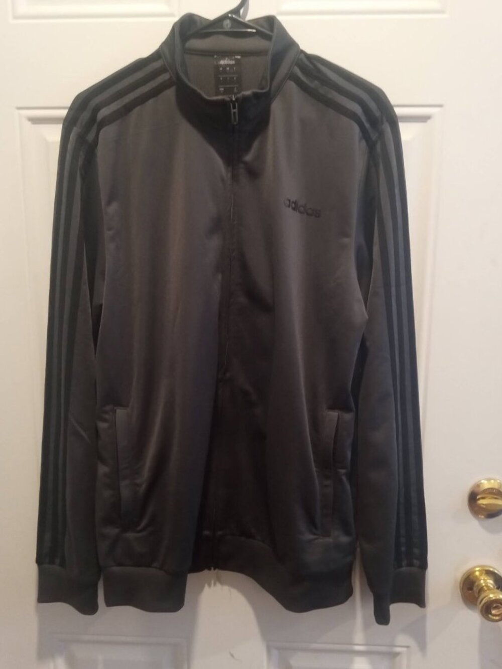 Adidas Dark Gray Tricot Track Jacket Men's Size L